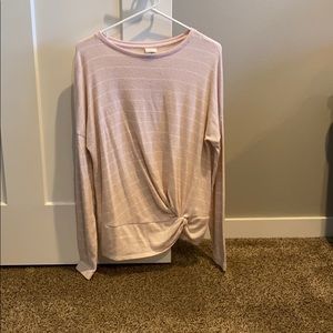 Stripe knot sweater